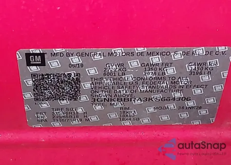 2019 Chevrolet Blazer z USA, uszkodzony, nr VIN 3GNKBBRA3KS664306